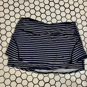 Athleta Navy Striped Activewear skirt